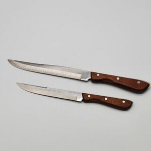 Regent Swords Lightening Edge Stainless Japan 8" & 6" Vintage Knives
